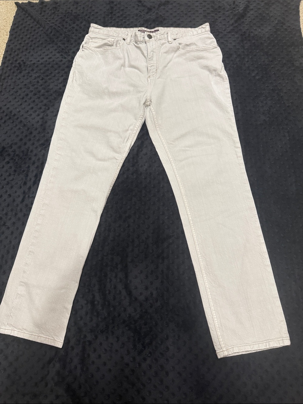 Johnston & Murphy Light Tan Straight-Leg Chinos